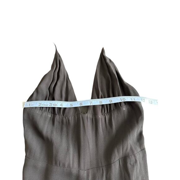 Reformation Black V-Neck Fresca Night Out Wide Straight Leg Jumpsuit Size 4 - Picture 10 of 13